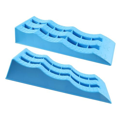 harayaa 2X RV Leveling Ramps Universal on Uneven Ground Easy to Install Sturdy Car Pad