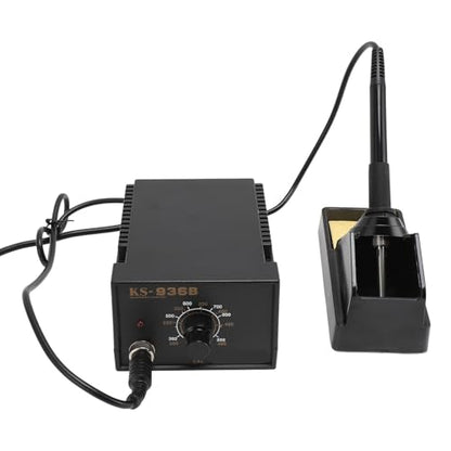 For Electronics Repair - Soldering Iron Kit with Thermostatic Station and Anti Static Protection - Includes 3 Interchangeable Tips Rosin Flux and Precision Tweezers