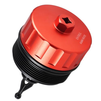 EVRBUL Oil Filter Wrench CNC Machining 84.8 mm 14 Flutes Oil Filter Cap Wrench Removal Tool Compatible with Mercedes Dodge Jeep 3.0L Diesel Engines