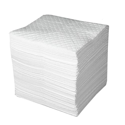 Oil Spill Pads White Oil-Only Absorbent Mat Water-RepellentTear-Resistant Absorb Oil But Not Water for Garage, Driveway, Automotive, Marine Use(Size:4mm,Color:10 pcs) - color: 10 Pcs, size: 4mm