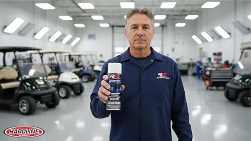 Hardline Products USA RX UV Protectant Golf Cart Detailer & Polish – Restores Vinyl Windows, Polycarbonate Windshields & Plastic Trim – Anti-Static – Cleaning Kit with Microfiber Towel - RXCT