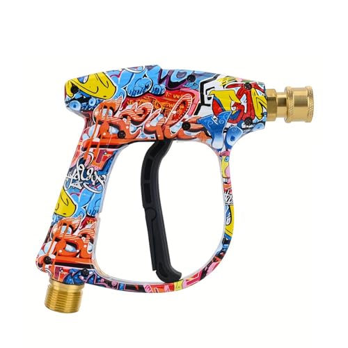 Bear Force High Pressure Washer Gun 3000 PSI Max, Power Washer Short Gun M22-14mm with 1/4 Inch Quick Connector, Compatible for Some of Greenworks for Kar-cher for Ryobi Homelite Pressure Washer - color: A. Spray Gun
