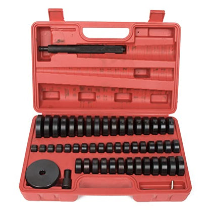 SCITOO 52-in-1 Custom Bushing Driver Tool Set,Transmission Wheel Axle Bearing Race Seal Installer Remover,Bush Removal Puller Bearing Press Tool Kit