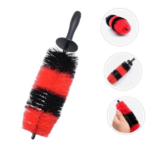 Wheel Brush for Car Cleaning Ergonomic Tire Hub with Dense Bristles Multi Purpose Use for Rims and More Durable Material for Car Detailing