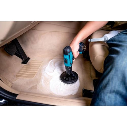 Chemical Guys, Light Duty Spinner Drill Brush Attachment, Multi-Surface | Fits any standard drill to power-scrub upholstery, fabric and carpet, gently lifting stains without hand fatigue - style: Light Duty