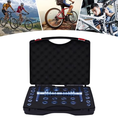 Bicycle Bearing Press Set, Drift Bike Tool Kit Set for Wheels/Hub Turning Point Universal Cycle Bearing Press Set with Carrying Case for Bicycle Repair