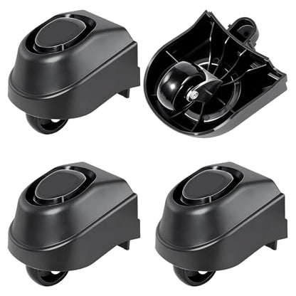 4 Pcs 12388 Foot Caster & 12293 Caster Wheel Compatible with Ridgid 6 to 16 | Fits WD16650M WD06350 WD1635M WD1245M Etc, Smooth Rolling, Rugged Heavy-Duty Workshop Casters, Tool-Free Quick Installation