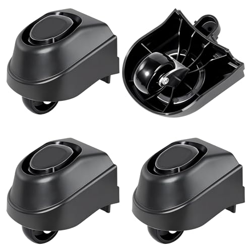 4 Pcs 12388 Foot Caster & 12293 Caster Wheel Compatible with Ridgid 6 to 16 | Fits WD16650M WD06350 WD1635M WD1245M Etc, Smooth Rolling, Rugged Heavy-Duty Workshop Casters, Tool-Free Quick Installation