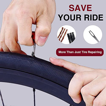 PAX Emergency Mountain Bike Tubeless Tire Repair Kit, Plus 5mm Hex Key for Bicycle Repair, Fix Road Bicycle Tire Punctures - color: Black, 5mm Hex key