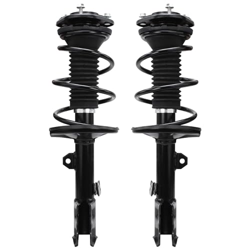 Detroit Axle - 1.8L Front Struts Sway Bars for 2011-2013 Toyota Matrix 2009-2013 Corolla Complete 2 Ready Struts w/Coil Spring 2 Sway Bars 2010 2011 2012 Replacement Suspension Kit - size: 4QS1900686/Sway Kit