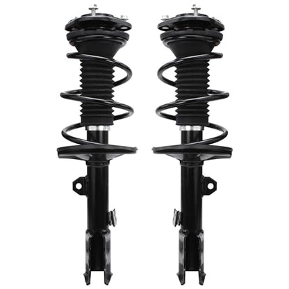 Detroit Axle - 1.8L Front Struts Sway Bars for 2011-2013 Toyota Matrix 2009-2013 Corolla Complete 2 Ready Struts w/Coil Spring 2 Sway Bars 2010 2011 2012 Replacement Suspension Kit - size: 4QS1900686/Sway Kit