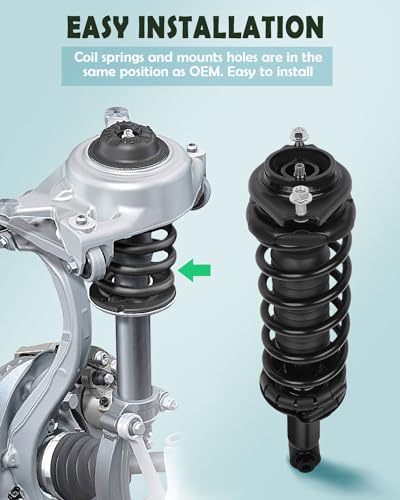 SCITOO Rear Strut Assembly 2008-2011 for Subaru for Impreza | Complete Shock Struts Assembly for Subaru for Impreza 2008-2011 with 272696