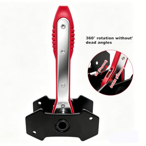 360° Brake Caliper Compression Tool,2 Large Steel Plates & 4 Caliper Hooks,Brake Caliper Press for Car,Truck,SUV