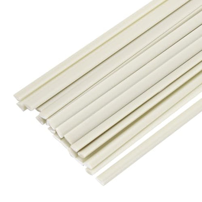 MECCANIXITY 20pcs Plastic Welding Rods, 13 Inch PP Welding Strips 1/8"x3/16" for Plastic Welder Soldering Tool Kit, Car Bumpers, Kayak Repair, Beige