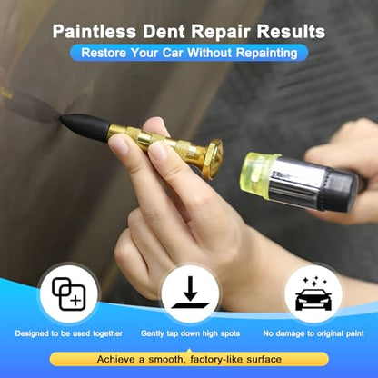 VEXTRO Paintless Dent Repair Kit, Dent Puller kit,Dent Removal Tools with Metal Dent Lifter, Bridge Puller, Slide Hammer T-Bar, PDR Kit for Car Dent Repair, Auto Body Dent Puller, Hail Damage Removal