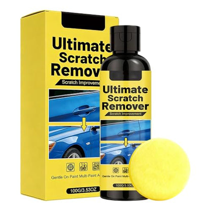 Car Scratch Remover Kit for Vehicles, 2026 New Cars Scratch Remover with Sponge, Auto Scratch Repair Paste for Deep Scratches, Quick Fix Removal for Restore Shine, Repair Scratche (1)