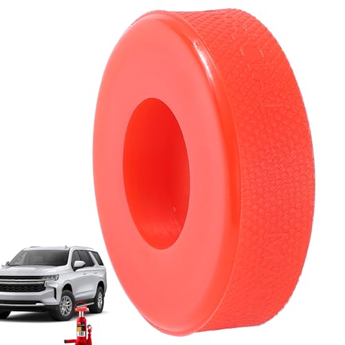 Polyethylene Bottle Jack Pad Anti-Slip Adapter Support Block Car Lift Repair Tool Universal Pinch Weld Side Listing 29MM 1.14" Hole for 5-8 Ton Bottle Jack (Red, 29MM=1.14“) - size: 29MM=1.14“