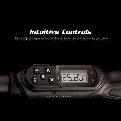 Capri Tools Digital Torque Screwdriver, Dual Direction, 0.88-17.7 in. lbs./10-200 cNm/1.02-20.41 kg-cm (CP26000-200) - size: 0.88-17.7 in-lbs / Digital