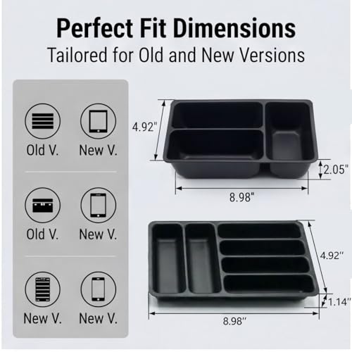 3 Pcs Tool Box Organizer Tray Divider Set for Kobalt Mini 3-Drawer ToolBox – Compatible with Both Old & New Version,Tool Desk Drawer Organization, Toolbox Accessories&Organizer.