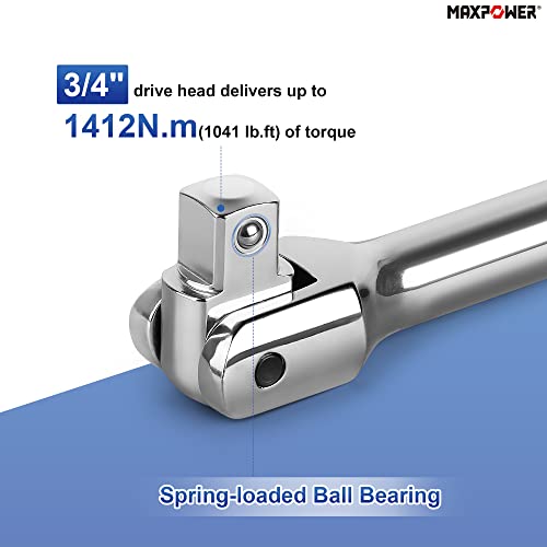 MAXPOWER 40 inch x 3/4" Drive Breaker Bar - size: 40"