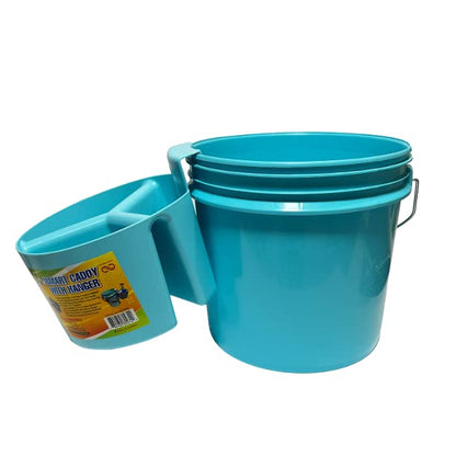 Bucket Caddy with Hanger-Great for car wash, Tool Box, House Cleaning, fit in 3.5,5 Gallon Bucket