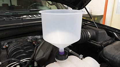 Lisle 24780 Spill Free Funnel, 18 Pc. - style: Standard/GM/VW/Ford Adapters