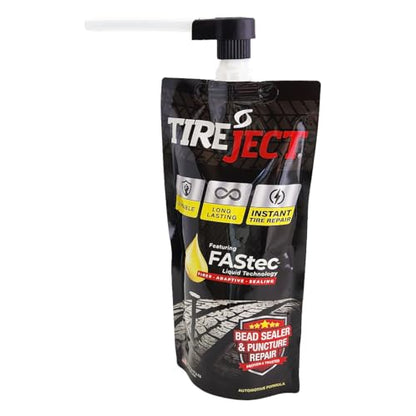 TireJect Automotive Full-Size Truck/SUV 2-in-1 Tire Sealant & Bead Sealer Kit for tire Repair of leaks and punctures - size: Full-size Truck, SUV
