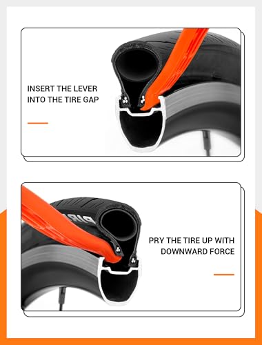 SARDVISA Bike Tire Levers| Ultra Strong Tire Levers & Stainless Steel Tire Spoons, Bike Tire Removal Tool for Road or Mountain Bike Tires, Must Have Bike Tire Tool in Bike Tire Repair Kit - size: 3-Pack Ultra Strong