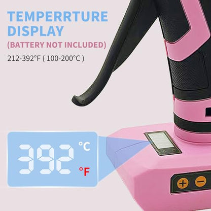 100W Cordless Glue Gun for Dewalt 20V MAX Battery- 20 Full Size Glue Sticks | Digital Temperature Adjustable High Temp Full Size Heavy Duty Hot Glue Gun (Battery Not Include) - size: Full Size