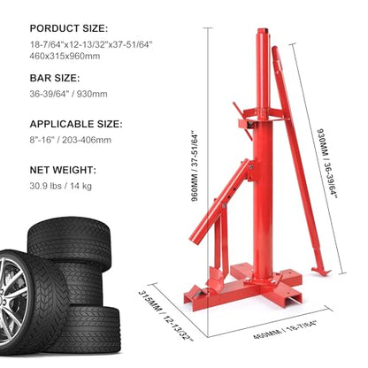 Manual Tire Changer, Portable Hand Bead Breaker Mounting Tool for 8" to 16" Tires, Compatible for Car Truck Trailer, Tire Mounting Machine