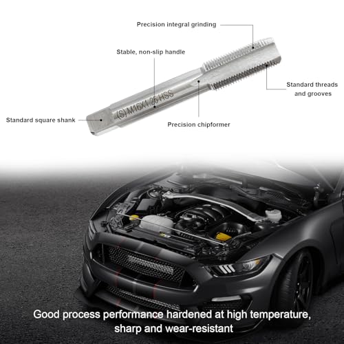 11 PCS Spark Plug Thread Repair Kit, M14×1.25 Inserts and M16×1.25 Tap Spark Plug Rethreading Set, Stainless Steel Thread Repair Tool Kit for Automotive Gasoline Engines Generators - color: 11PCS