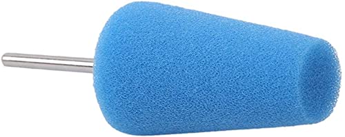 Round Buffing Sponge Pads Kit - Metal Polishing Tool Cone Foam Pad Polisher Buffer Sponge Ball for Automotive Car Wheels Hub Care Cone Blue Professional Process