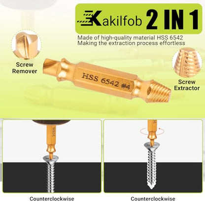 Damaged Screw Extractor Set, 10Pcs Easy Out Bolt Extractor Set, Drill Bit Stripped Screw Remover Tools for Damaged, Broken, Rusted, Small Screws, Bolts, Nuts - size: 10 Pieces