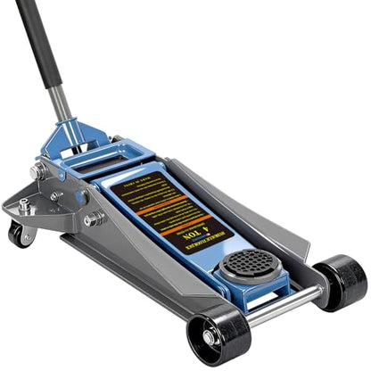 Larbanke 4-Ton Heavy Duty Double-Piston Hydraulic Floor Jack,Lift Range 3.93in-20.98in, Rapid Pump Double-Piston Hydraulic Car Jack,with Rubber Pads, Truck, and Lowered Cars - size: 533MM-4T