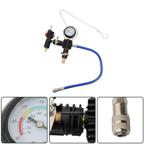Silscvtt 28PCS Radiator Pressure Tester and Coolant Purge Refill Vacuum Kit for Cooling System Maintenance
