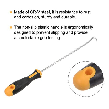 uxcell Full Hook Pick 9.84" Puller Remover Removal Tool for Oil Seal/O-rings, Gasket, Hose 2Pcs