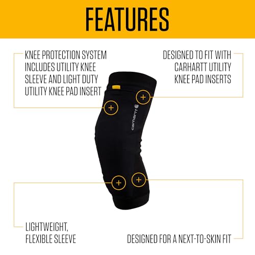 Carhartt Utility Knee Sleeve, Black, Medium - size: Medium