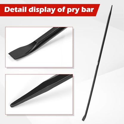 35429 Tire Bead Breaker Hammer & 2 PCS 32" Pry Bar Set, Heavy Duty Tire Iron Combo for Truck Tractor Semi, Professional Tire Changing Tools for Farm ATV Bus Car