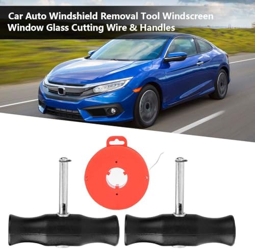 Professional Windshield Removal Tool Kit – Auto Glass Cutting & Wire Puller Set for Easy Car Windshield Replacement & Repair – Compatible with Most Vehicles A - color: A