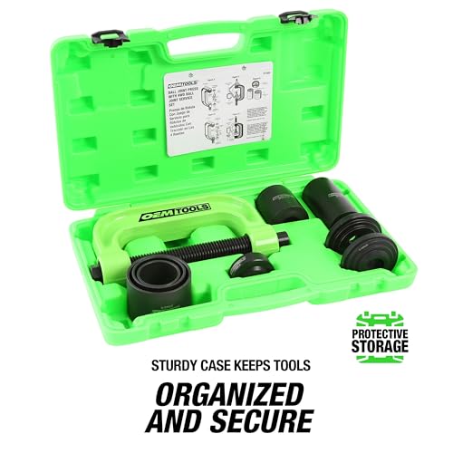 OEMTOOLS 37089 Ball Joint Press Kit, U Joint Removal Tool, Heavy-Duty Ball Joint Removal Tool, Steel C-Clamp for 4WD Trucks, Rust-Resistant Ball Joint Tool - style: 4WD Heavy-Duty Ball Joint Removal