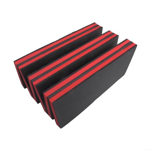 Foldable EVA Kneeling Mat 46x15.7 Inch Car Repair Pad with Handle, 6-Fold Garage Garden Cushion Stool for Auto Mechanic Work
