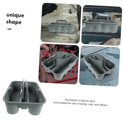 GANAZONO Plastic Storage Bin Basket Portable Cleaning Supplies Tote Storage Organizer for Car Home Office