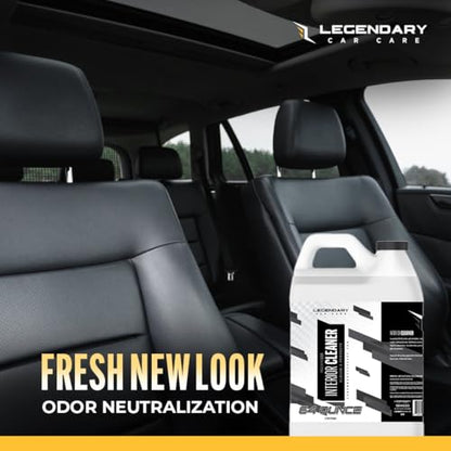 Legendary Interior Cleaner 64oz (Half Gal.) - All Purpose Interior Detailer & Carpet Cleaner for Cars - Safe on Leather, Plastic, Vinyl, Upholstery & Dashboard - UV Protectant - Tough on Stains & Dirt - size: 64 Fl Oz (Pack of 1)