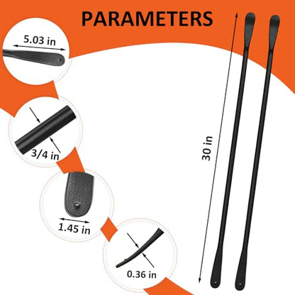 YATOINTO 2Pcs Tire Mount and Demount Iron,Tire Bars for Semi Tires,Tire Changing Removal Tool for Tubeless Tires,Tire Spoons for Garage, Farm,Workshop,39 in X 3/4 in, Black - size: 39IN