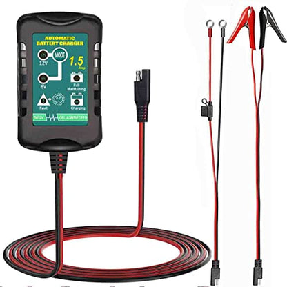 12V Battery Charger Maintainer Trickle for Harley Davidson Motorcycle Car