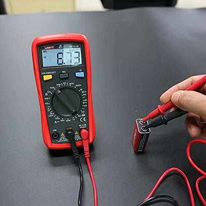 UNI-T Digital Multimeter Tester UT133B, AC DC Voltage Current Dmm Multimeter 6000 Counts NCV Measures Volt Amp Ohm Capacitance Continuity Buzzer Diode Test Battery Test, Palm Size Backlight Data Hold - size: UT133B