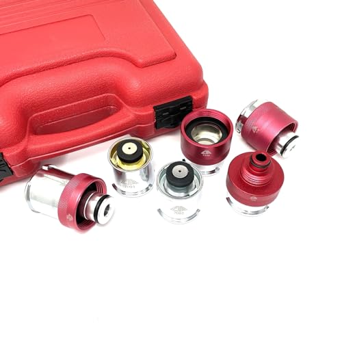 CTA Tools 7058 6 Pc. Radiator Pressure Tester Adapter Kit - USA/Asian
