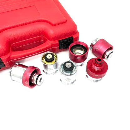 CTA Tools 7058 6 Pc. Radiator Pressure Tester Adapter Kit - USA/Asian