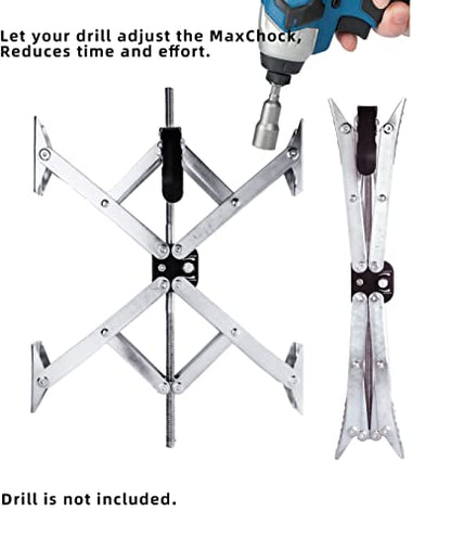 X-Shaped RV Stabilizer XL Wheel Chock (Allow Drill Adjust) with Lock Dual Axel RV Travel Trailer Camper Tire While Camping -1 Pack - size: XL-1 Pack