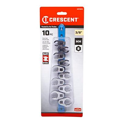 Crescent 10 Piece 3/8" Drive Flare Nut Metric Wrench Set - CCFWS1N